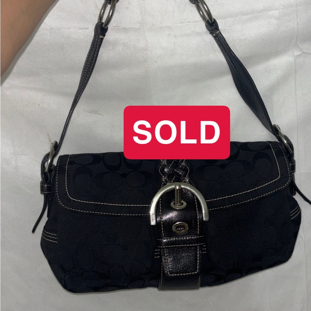 Coach Black Shoulder Bags with Timeless Design